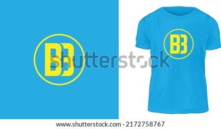 t-shirt design, BB Logo Style, ready to print