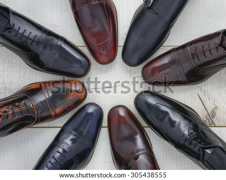 Leather men\'s shoes
