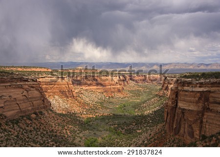 Storm Clouds Over Grand Junction Colorado National Monument