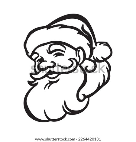 Christmas Silhouette Santa Claus with Sleigh Clip Art Silhouette christmas, Reindeer silhouette, Santa and reindeer