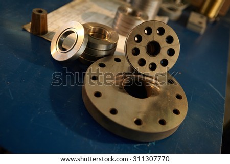Industrial production . Turning works . Manufacturing of parts. Details .