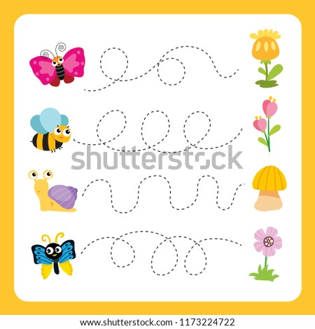 worksheet vector design for kid