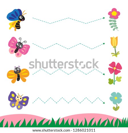 butterfly worksheet vector design