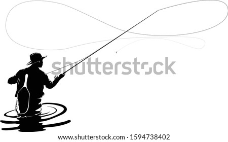 Fly Fisherman Drawing at GetDrawings