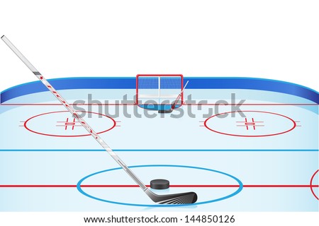 hockey stadium vector illustration isolated on white background