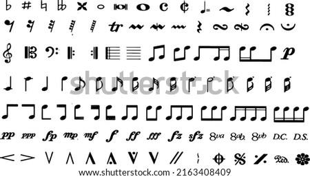 Musical Notation Music Theory Symbols