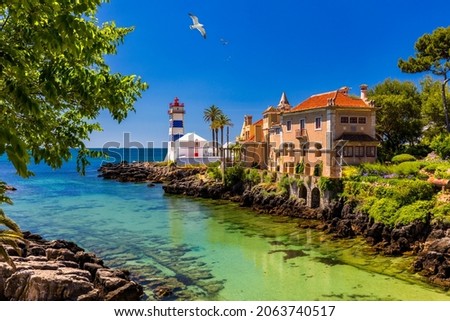 Similar – Image, Stock Photo Landscape of lighthouse in Iceland