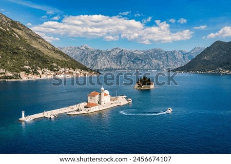 Similar – Image, Stock Photo View of Kotor Bay, Montenegro