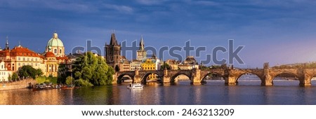 Similar – Image, Stock Photo the bridges of Prague