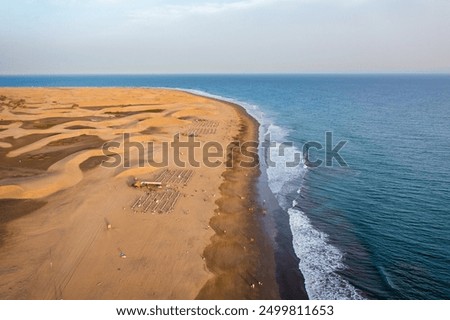 Similar – Image, Stock Photo Coastal landscape. Las Playas Natural Monument. Valverde. El Hierro. Canary Islands. Spain.