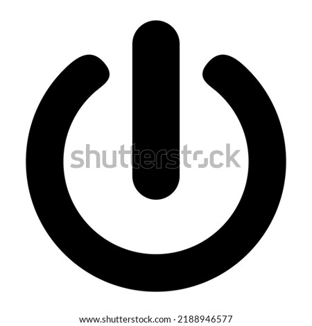 Power On Off Button Icon Vector Sign Symbol