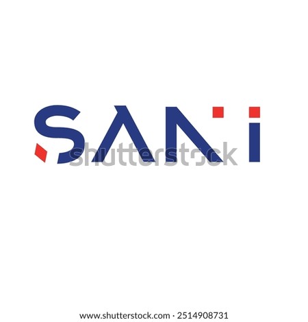 Sani concept logo vector design