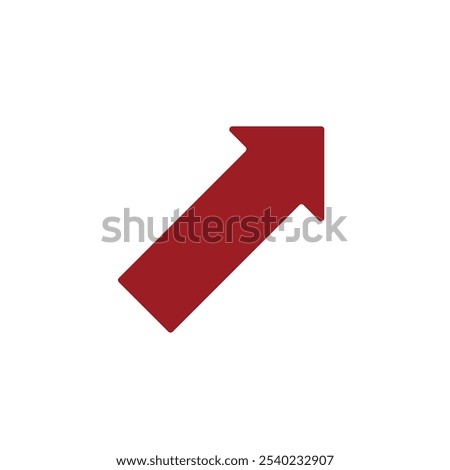 RED Arrow to the right . vector illustration icon