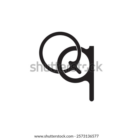 Qq monogram logo design vector icon