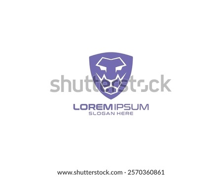 Lion king luxury prestige logo design template