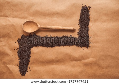 Similar – Image, Stock Photo Plastic spoons scattered over black background