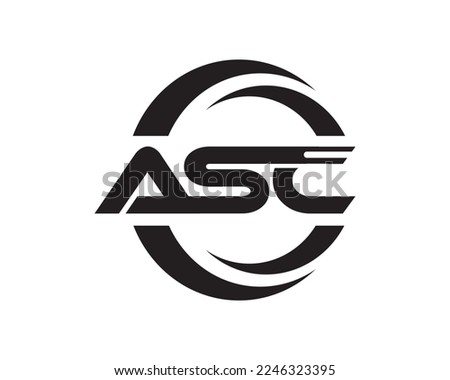 ASC logo vector design template.