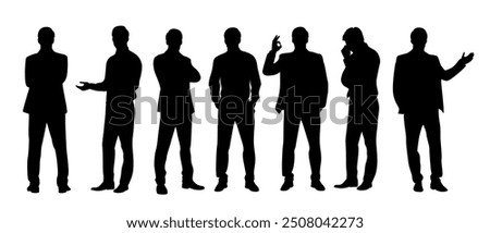 Similar – Image, Stock Photo Human silhouettes in front of a geometric facade reflected in a glass pane | Order in chaos