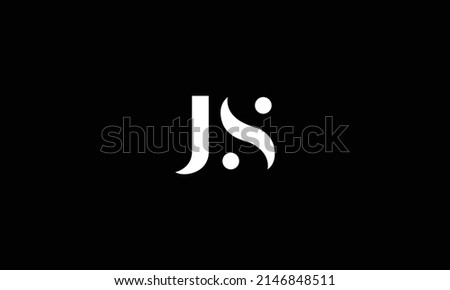Abstract Letter Initial JS Vector Logo Design Template