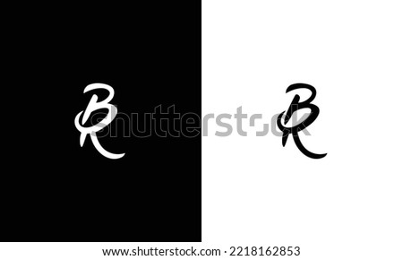 Initial Letter BR logo icon template