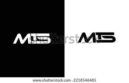 MTS Letter Initial Logo Design Vector Illustration