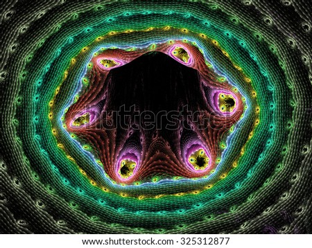 Fractal art background for creative design. Decoration for wallpaper desktop, poster, cover booklet. Abstract texture. Psychedelic. Print for clothes, t-shirt.