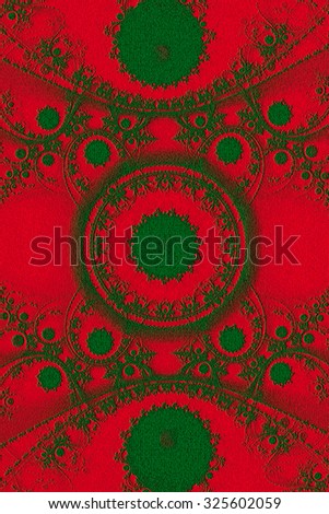 Fractal lace. Fractal circle. Fractal art background for creative design. Decoration for wallpaper desktop, poster, cover booklet. Abstract texture. Psychedelic. Print for clothes, t-shirt.