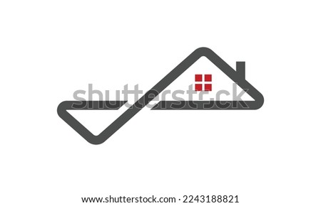 Infinity home logo design inspiration