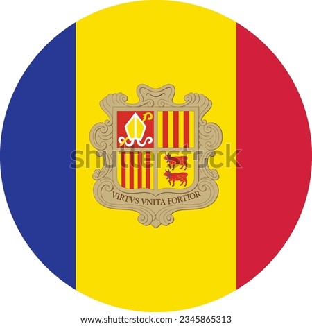 Flag Andorra logo vector icon