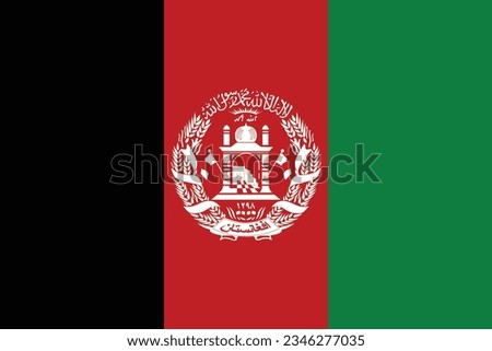 Vector Afghanistan flag, Afghanistan flag illustration, Afghanistan flag picture, Afghanistan flag image	