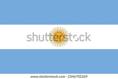 Argentina flag logo icon vector