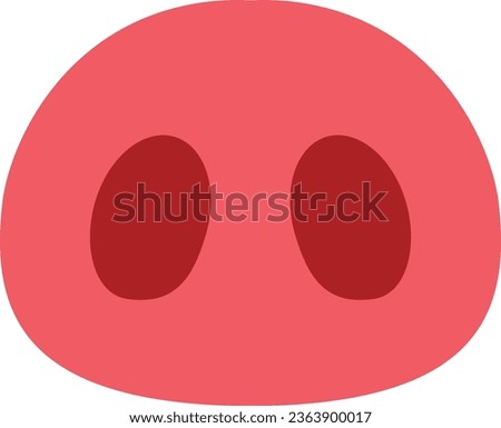 Pig nose icon isolated vector illustration. High quality