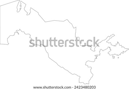 Map of Uzbekistan logo vector