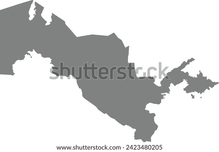 Map of Uzbekistan logo vector