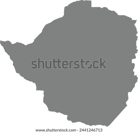 Map of Zimbabwe logo vector