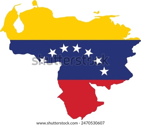 Map of Venezuela logo vector