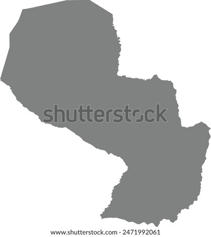 Map of Paraguay logo vector