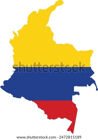 Map of Colombia logo vector