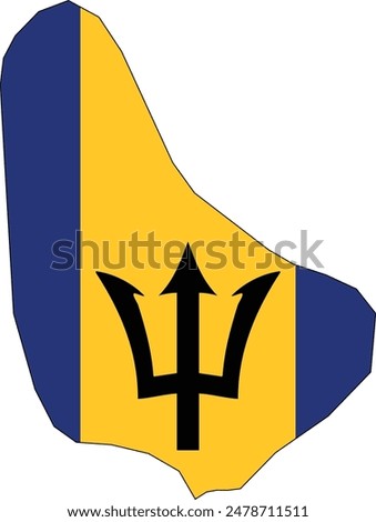 Maps of Barbados logo vector