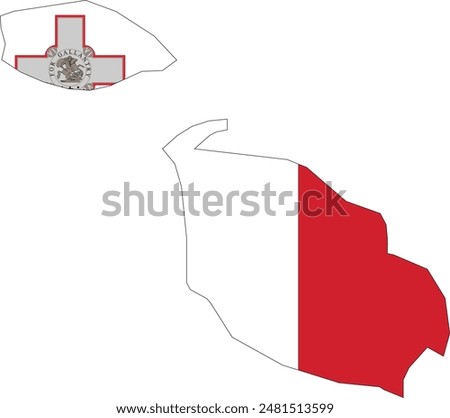 Maps of Malta logo vector