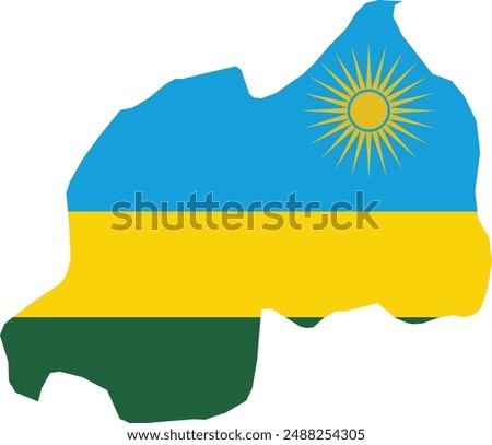 Maps of Rwanda logo vector