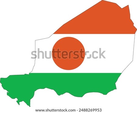 Maps of Niger Logo Vector