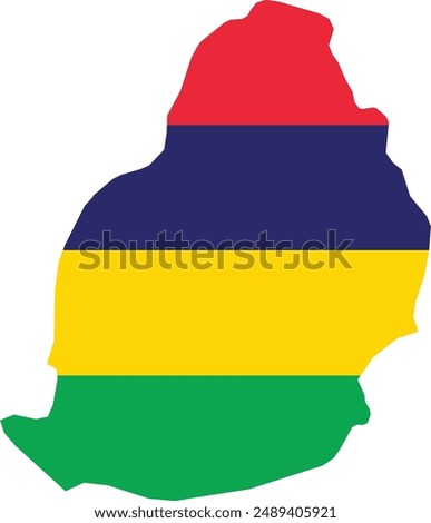 Maps of Mauritius Logo Vector