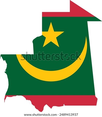 Maps of Mauritania logo vector