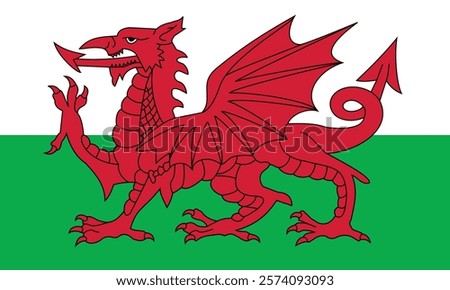 flag of wales logo icon