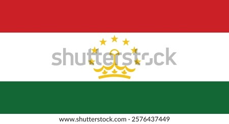 Flag of Tajikistan logo vector