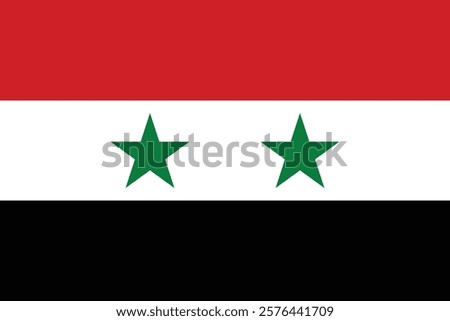 Flag of Syria logo vector