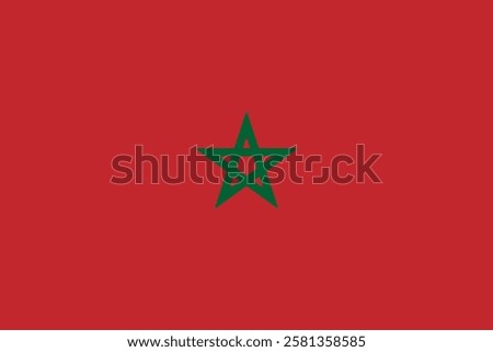 Flag of Morocco logo vector