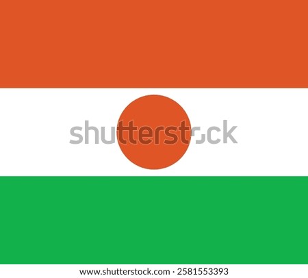 Flag of Niger logo vector