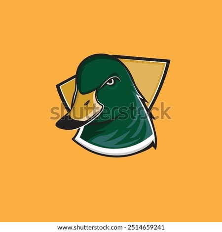 Mallard Duck Logo Vector Illustration by Lulu Ramadhani